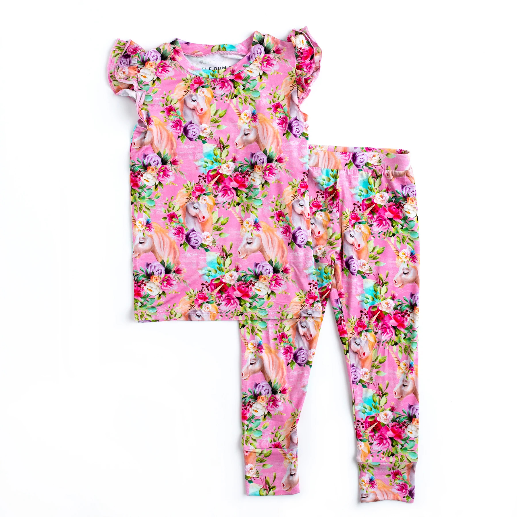 short sleeve top and pant pajams
